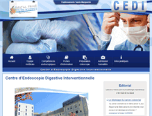 Tablet Screenshot of centre-endoscopie.info